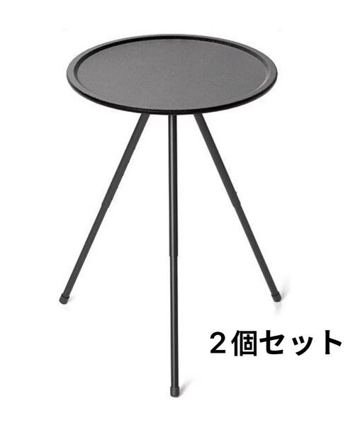 キャンプ テーブル 軽量 コンパクト 折り畳み式 テーブル 焚き火テーブル 2個セット 黒