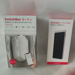 switchbot カーテン ホワイト ソーラーパネルセット u型レール 未使用品