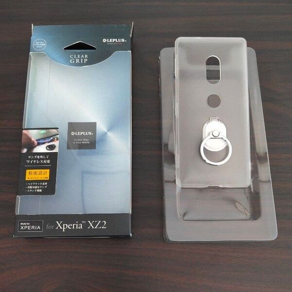 Xperia(TM) XZ2 SO-03K/SOV37/SoftBank ハードグリップケース「CLEAR GRIP」 クリア