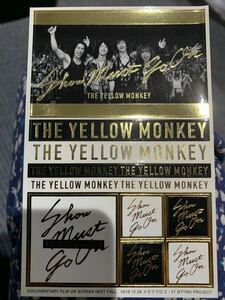 THE YELLOW MONKEY DOCUMENTARY FILM ON SCREEN NEXT FALL 2016.12.28 mechanism lau Logo *27 sticker unused 