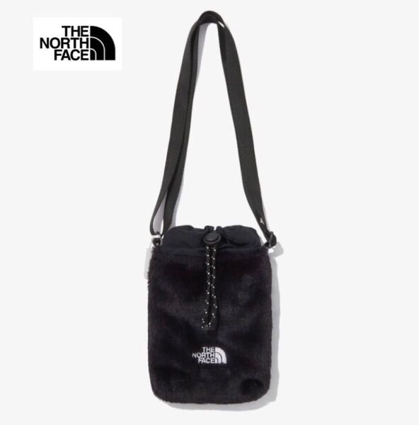 新品未使用 THE NORTH FACE ノースフェイス ガールズ ファークロスバッグ 巾着バッグ 小物収納 ブラック 日本未発売