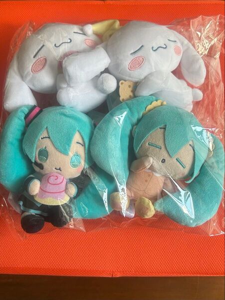 初音ミク×シナモロール ミニぬいぐるみ Vol.7 4種セット コンプリート