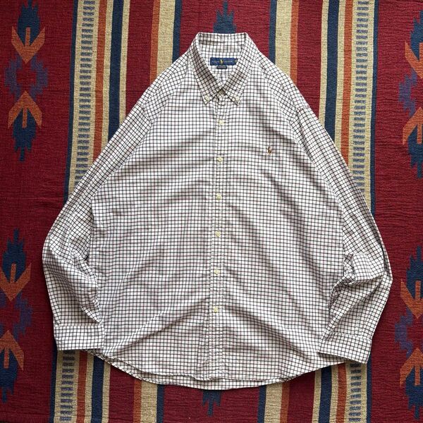 Ralph Laurenラルフローレン “CLASSIC FIT” シャツ2XL 長袖シャツ ボタンダウン ギンガムチェック