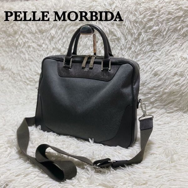 PELLE MORBIDA ペッレモルビダ キャピターノ ビジネスバッグ 2way サフィアーノレザー ショルダー A4 斜め掛け