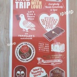 トラベラーズノート 下敷き レギュラーサイズ 2025 LOVE AND TRIP 赤 レッド 下じき トラベラーズファクトリー