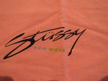 STUSSY ステューシー New Wave Designs Tee ピンク Lサイズ 最新 人気商品 値下げしました_画像3