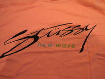 STUSSY ステューシー New Wave Designs Tee ピンク Lサイズ 最新 人気商品 値下げしました_画像4