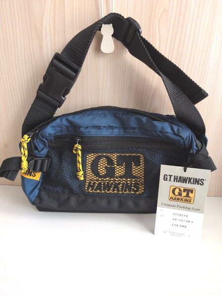 G.T.HAWKINS ウエストポーチ ネイビー 5279203 未使用に近い