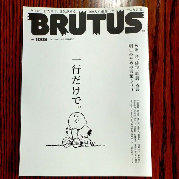 BRUTUS(ブルータス) 2024年6月1日号 (マガジンハウス)