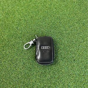 アウディ Audi スマートキーケース 高級感 キーバッグ 本革 ブラック