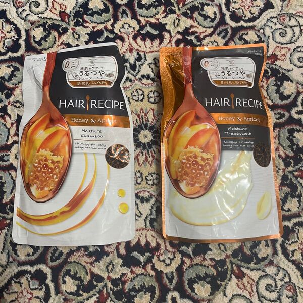 P&G ヘアレシピ ハニーアプリコット シャンプーとモイスチャートリートメント コンディショナー 入手困難 各330g