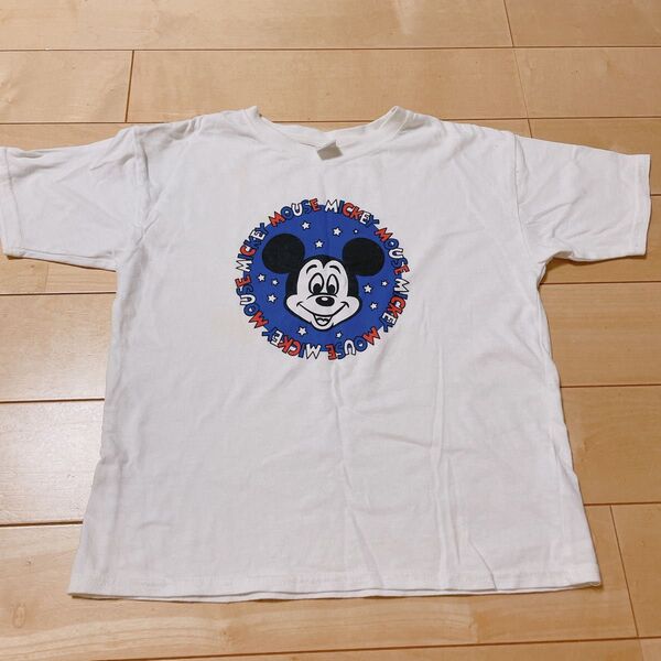 littc リトシー Tシャツ ホワイト 半袖 トップス ミッキー ディズニー 白 子供服 130 キッズ