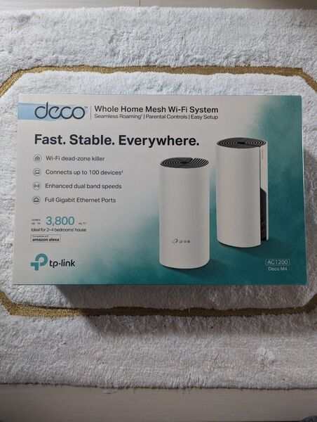 【新品・未開封】 Deco M4 2ユニット メッシュWi-Fi