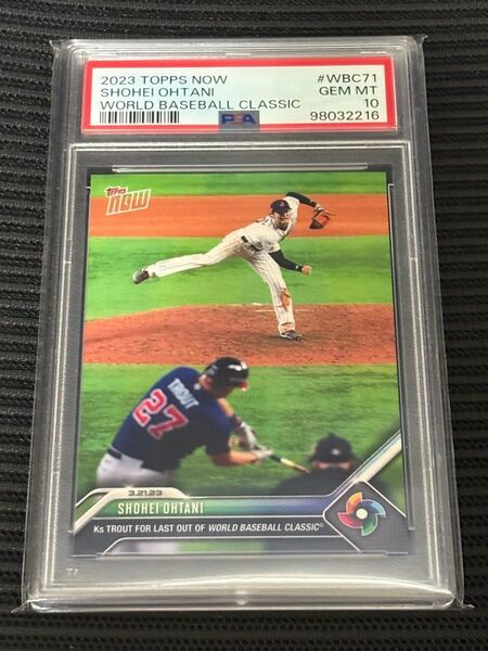 【PSA10】 Topps Now WBC 侍ジャパン 大谷翔平 トラウト Shohei Ohtani