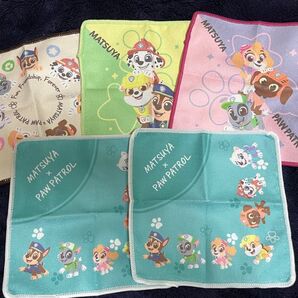 松屋×パウパトロール ハンカチ 5枚セット 未使用