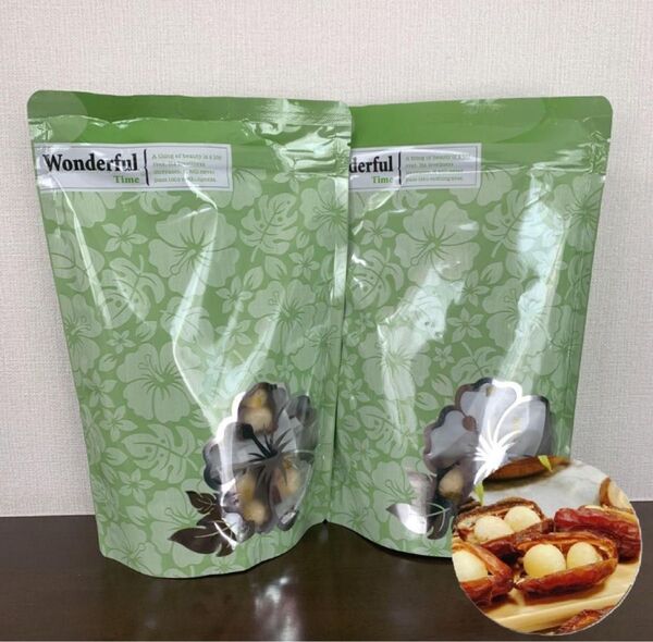 2袋セット◎ 台湾 彰化 黄記五殼美味工坊 マカダミアデーツ200g