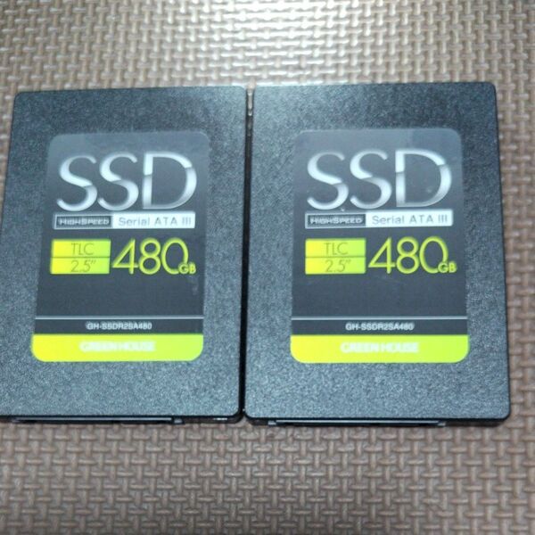 GREEN HOUSE 480GB SSD GH-SSDRE2SA480 2個セット