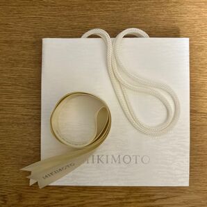 【訳あり】MIKIMOTO ミキモト ショッパー 紙袋 リボン