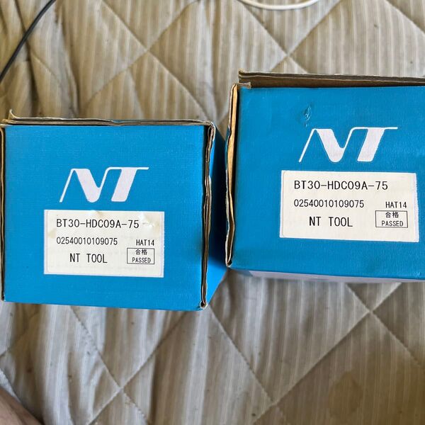NT TOOLツールホルダー BT30-HDC09A-75 未開封1個、開封済み未使用1個6750