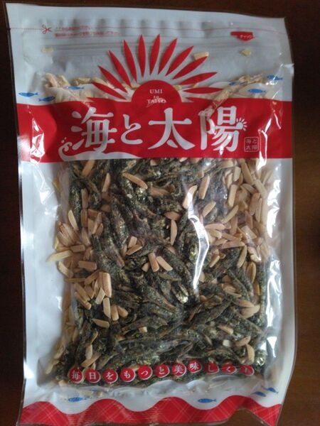 海と太陽 アーモンドあおさ小魚300g