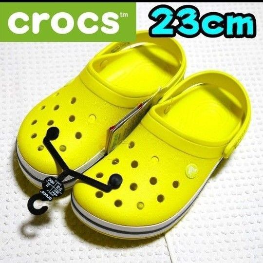 【新品】クロックス サンダル クロックバンド イエロー 23㎝