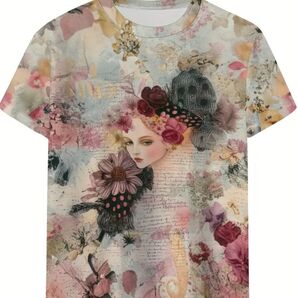 絵画風 半袖Tシャツ