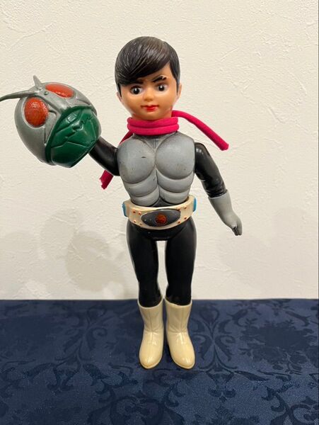 仮面ライダー1号 ソフビ 面取り 面取れ レトロ 昭和 旧ライダー
