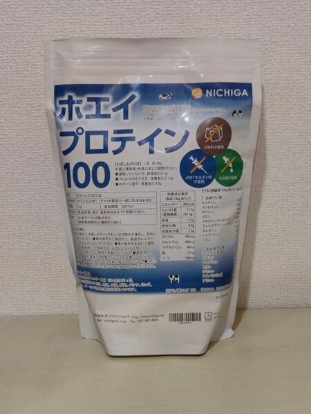 ニチガ NICHIGA ホエイプロテイン100 WPC プレーン味 1kg