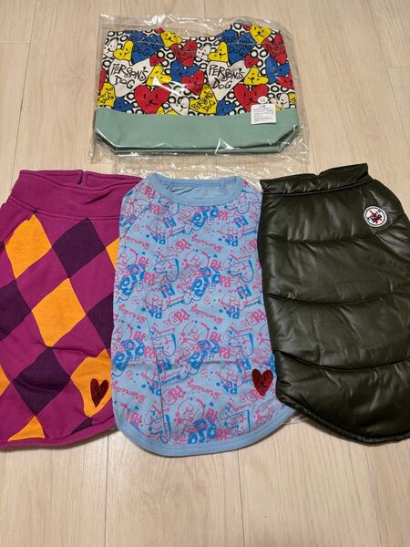 犬服 パーソンズドッグ ウェア3点&お散歩バッグセット LL