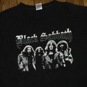 Black Sabbath Tシャツ ブラック XL メンバー フォト ロゴ ブラックサバス バンド ロック メタル OZZY OSBOURNE METALLICA SLAYER MEGADETH