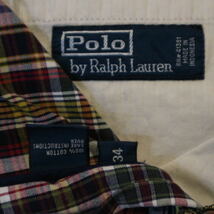 Polo Ralph Lauren ハーフパンツ チェック 34 チェック コットン ショートパンツ 短パン ショーツ ポロ ラルフローレン_画像4