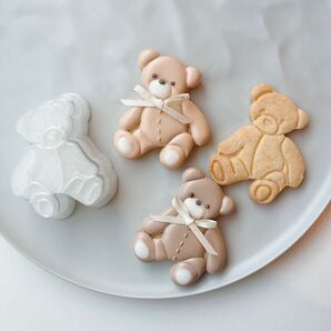 【クッキー型】テディベア くま ぬいぐるみ アイシング バレンタイン