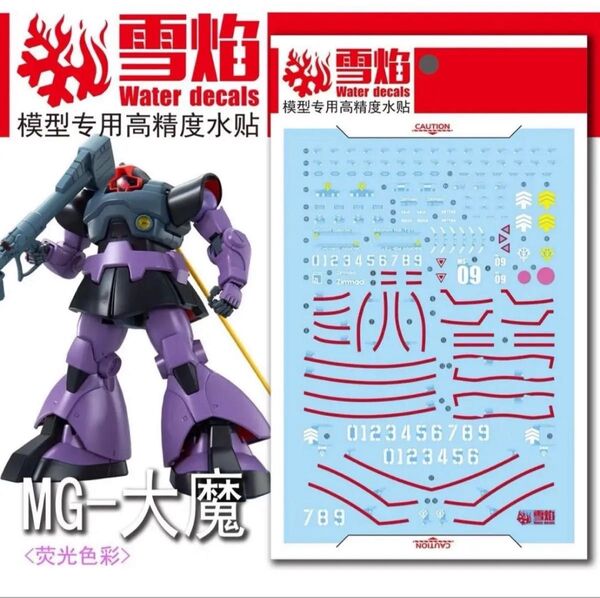 MG 1/100 ドム用水転写デカール