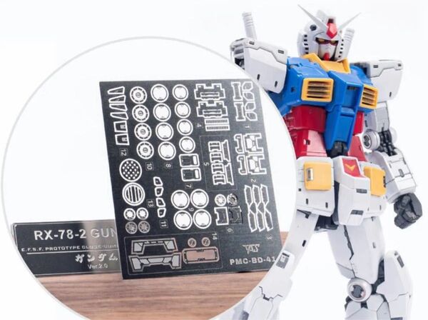 RG RX-78-2 ガンダム Ver.2.0 エッチングパーツ 接着剤不要