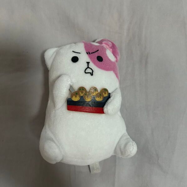 きのこいぬ たこ焼き ぬいぐるみ キーホルダー ねこ ピンク 白