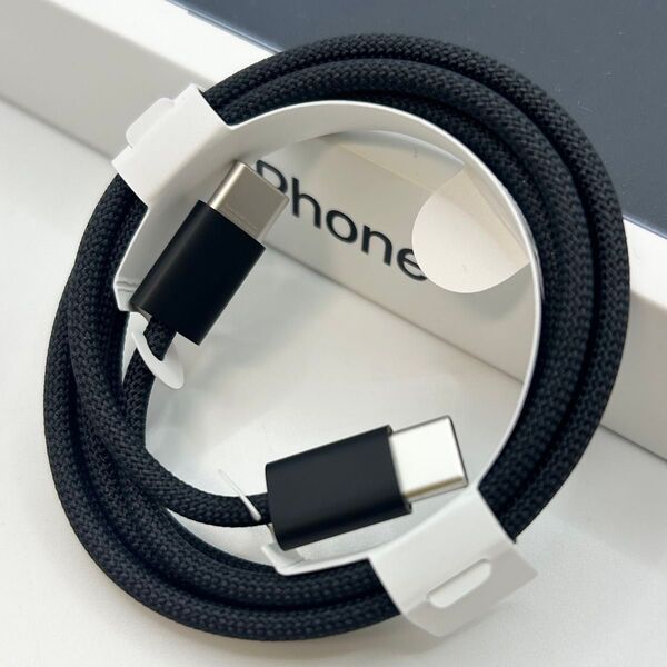 【レア】Apple純正 USB-C 編み込み式充電ケーブル ブラック A2795
