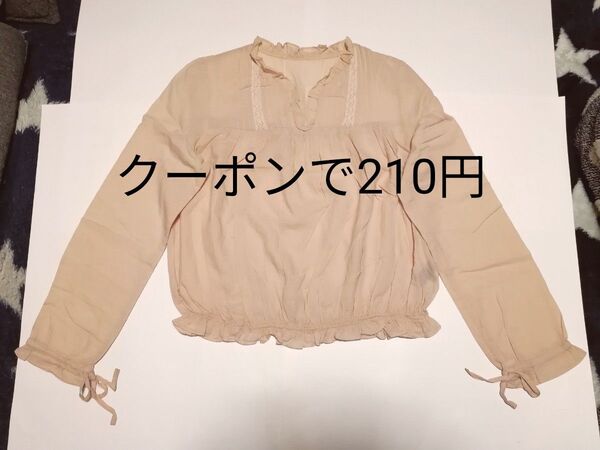 エンブロイダリー 長袖 トップス レディース服 女の子160
