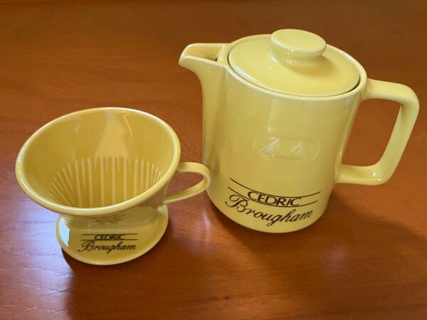 ヴィンテージ メリタ Melitta 陶器 コーヒーポット ドリッパー イエロー CEDRIC Brougham