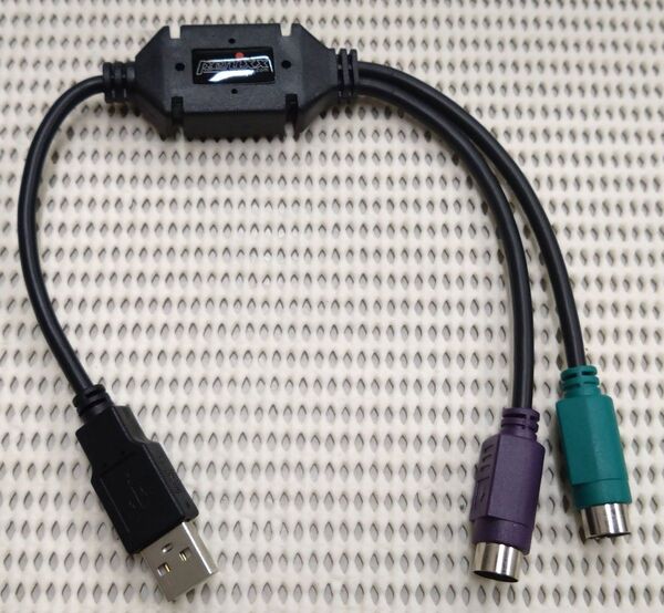 ペリックス PS2-USB変換アダプター ミニDIN6メスx2→USB Aタイプオス PERIPRO-401 PERIXX