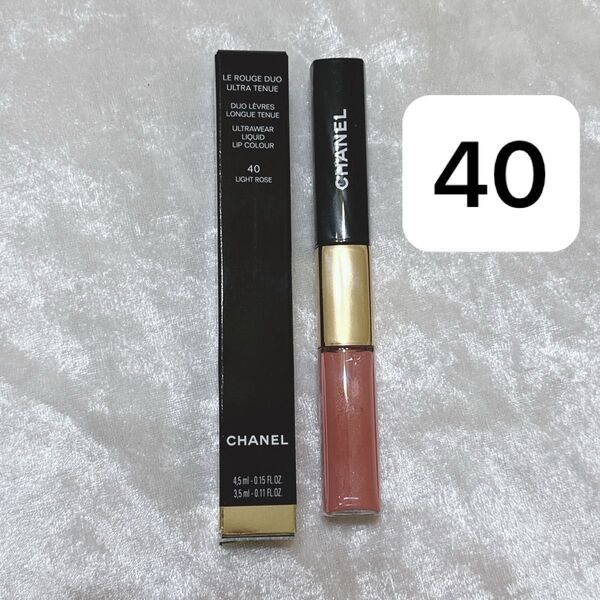 CHANEL シャネル ル ルージュデュオウルトラトゥニュ 40 ライトローズ リップ グロス 口紅 ティント