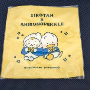 サンリオ しろたん コラボ はぴだんぶい あひるのペックル ハンドタオル タオル