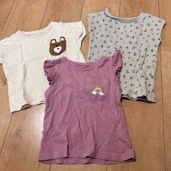 ベビー服 半袖 Tシャツ 3枚セット 女の子 90サイズ 西松屋