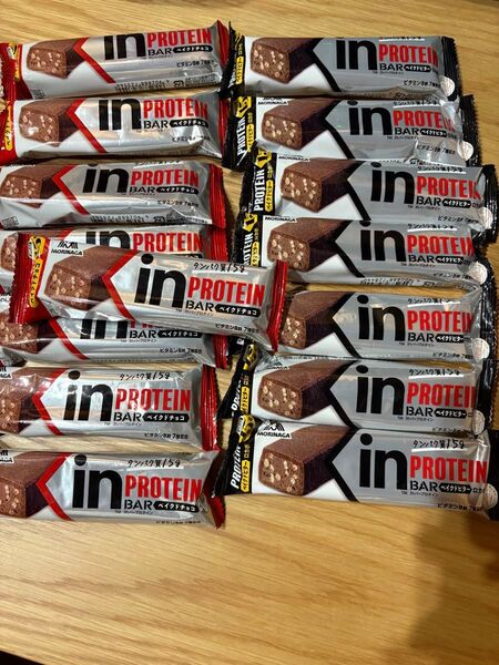 【15本】森永製菓 inバー プロテイン ベイクドビター、チョコ
