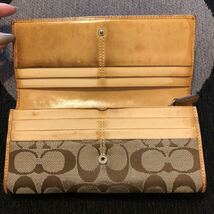 COACH コーチ 長財布 シグネチャー_画像3