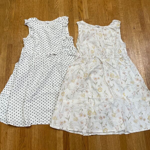 ワンピース、キッズ、ノースリーブ、夏服、女の子、ガール、130サイズ、まとめ売り