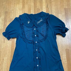 ブラウス、 トップス、 半袖ブラウス、女の子、キッズ、子供、ガール、160サイズ、 半袖シャツ