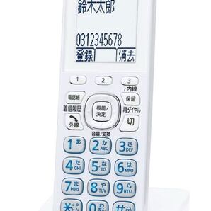 【新品・未使用】パナソニック 電話・FAX 増設子機 KX-FKD556-W ホワイト