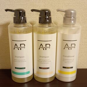 ASAHAPLING 朝日禾玲 シャンプー&コンディショナー 500ml スカルプケア リペア シャイン 3本セット