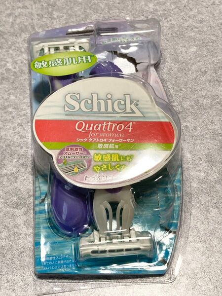 敏感肌用 Schick シック クアトロ4 ディスポ フォーウーマン カミソリ シーザー