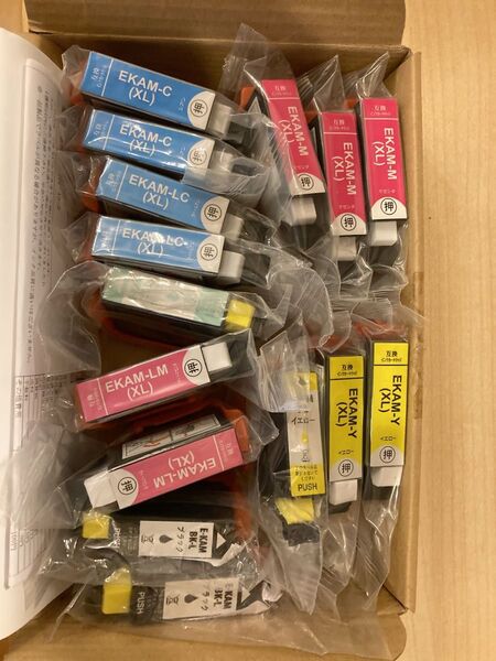 EKAMインクカートリッジ 6色 純正型番 KAM-6CL エコリカ リサイクル 互換)※外箱難有 エプソン EPSON